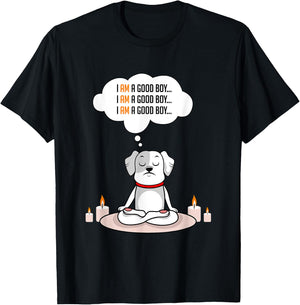 Dog Good Boy Dog Lover T-Shirt - T-Shirt | Black
