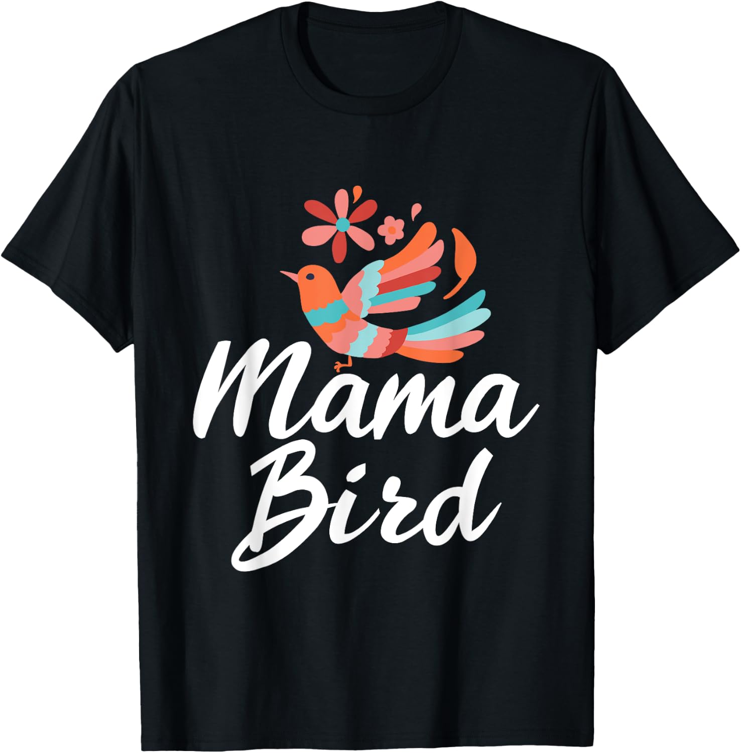 Mama Birds - Proud Mother Mom T-Shirt - T-Shirt | Black
