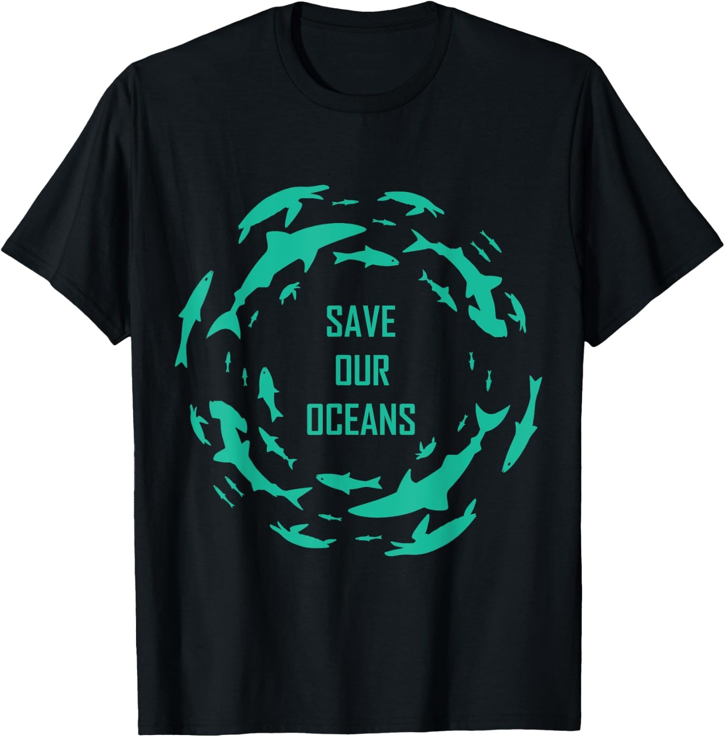 Shark Shirt Save Our Oceans Diving T-Shirt - T-Shirt | Black