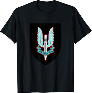 British Army Special Forces UK SAS Air Military Veteran T-Shirt - T-Shirt | Black
