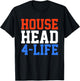Househead 4 Life - House Music EDM DJ T-Shirt - T-Shirt | Black