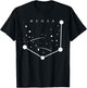 Mensa Constellation Galaxies Astrology Horoscope T-Shirt - T-Shirt | Black