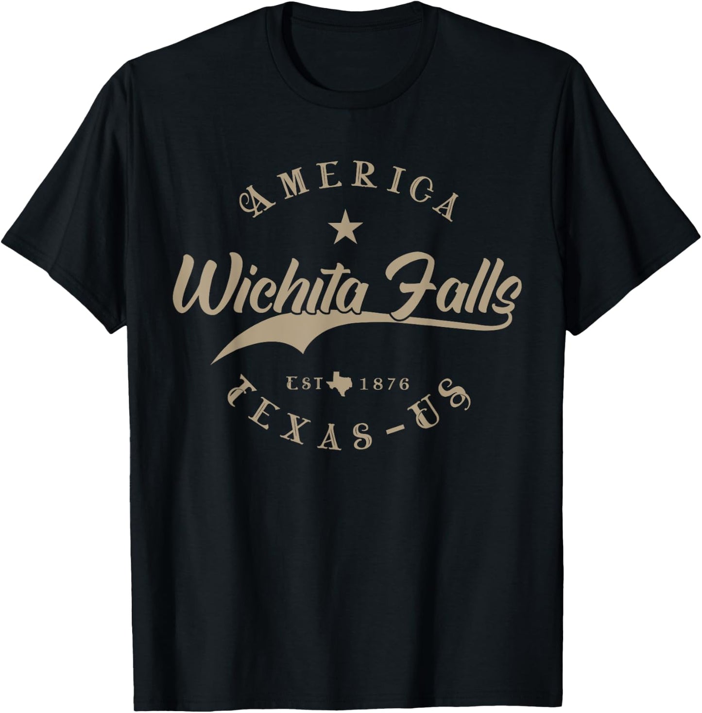 Wichita Falls TX | Texas T-Shirt - T-Shirt | Black