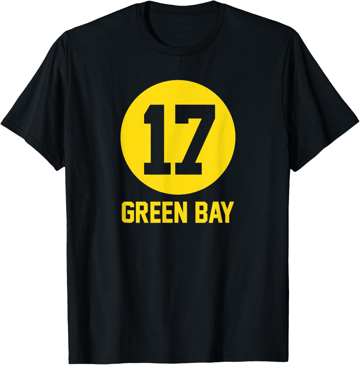 Acme Green Bay Number 17 Jersey T-Shirt - T-Shirt | Black