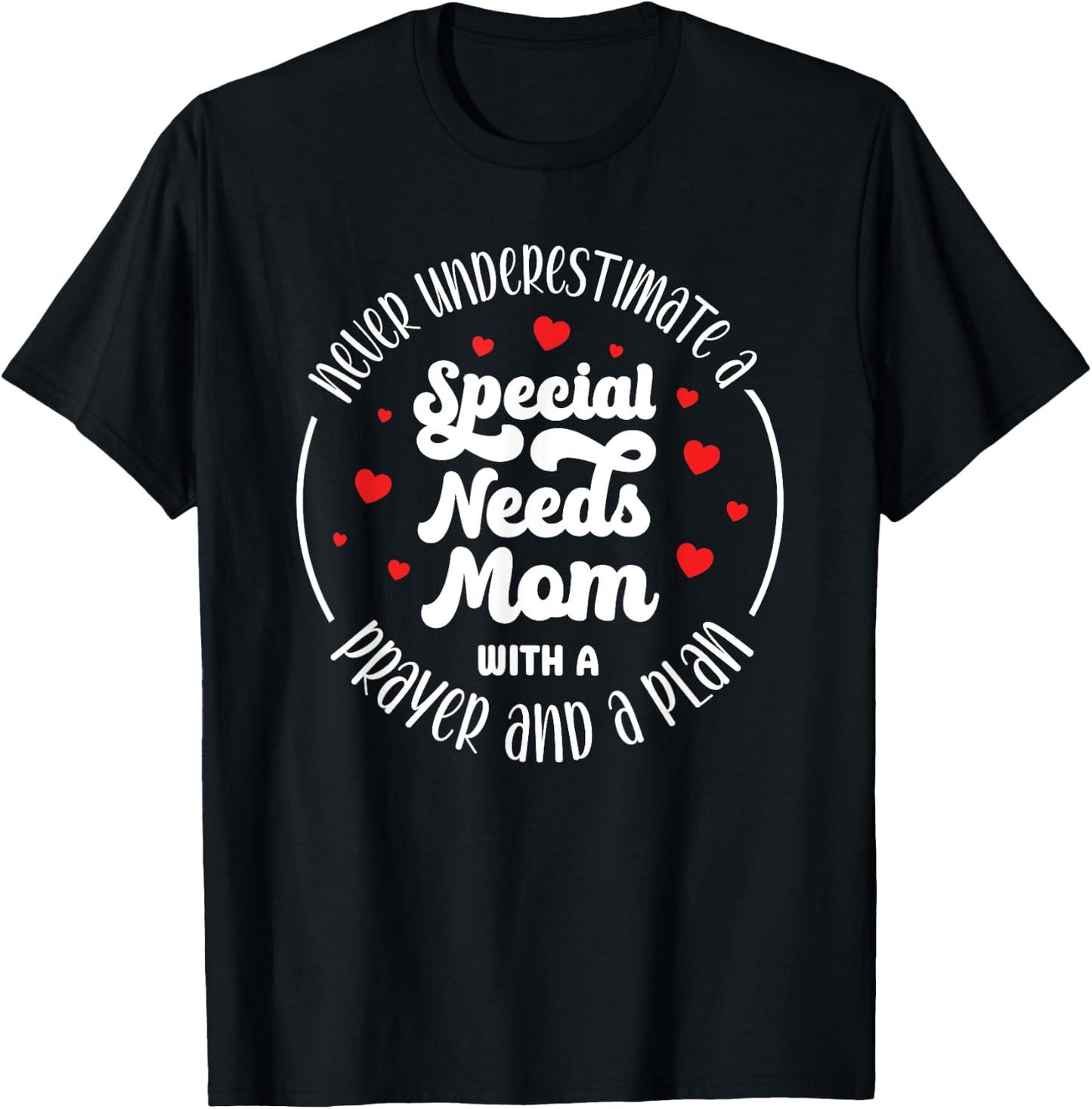 Special Needs Mom With A Prayer Special Needs Mama T-Shirt - T-Shirt | Black