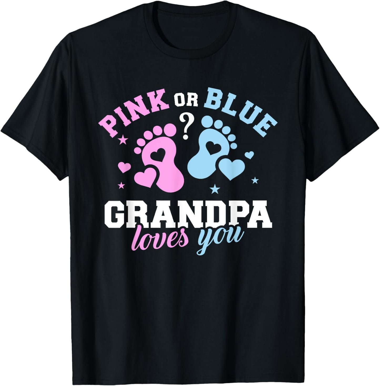 Gender reveal grandpa T-Shirt - T-Shirt | Black