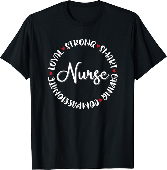 Nurse Gifts Nurses Nursing Graduation Medical Love T-Shirt - T-Shirt | Black