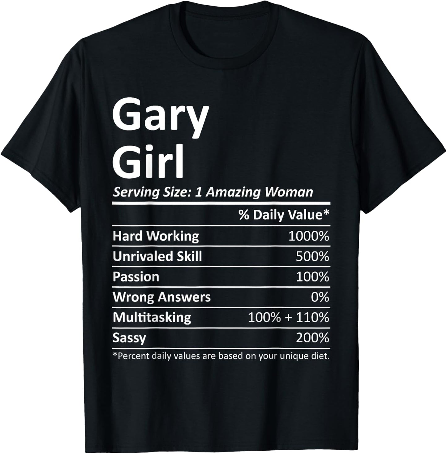 GARY GIRL IN INDIANA Funny City Home Roots USA Gift T-Shirt - T-Shirt | Black