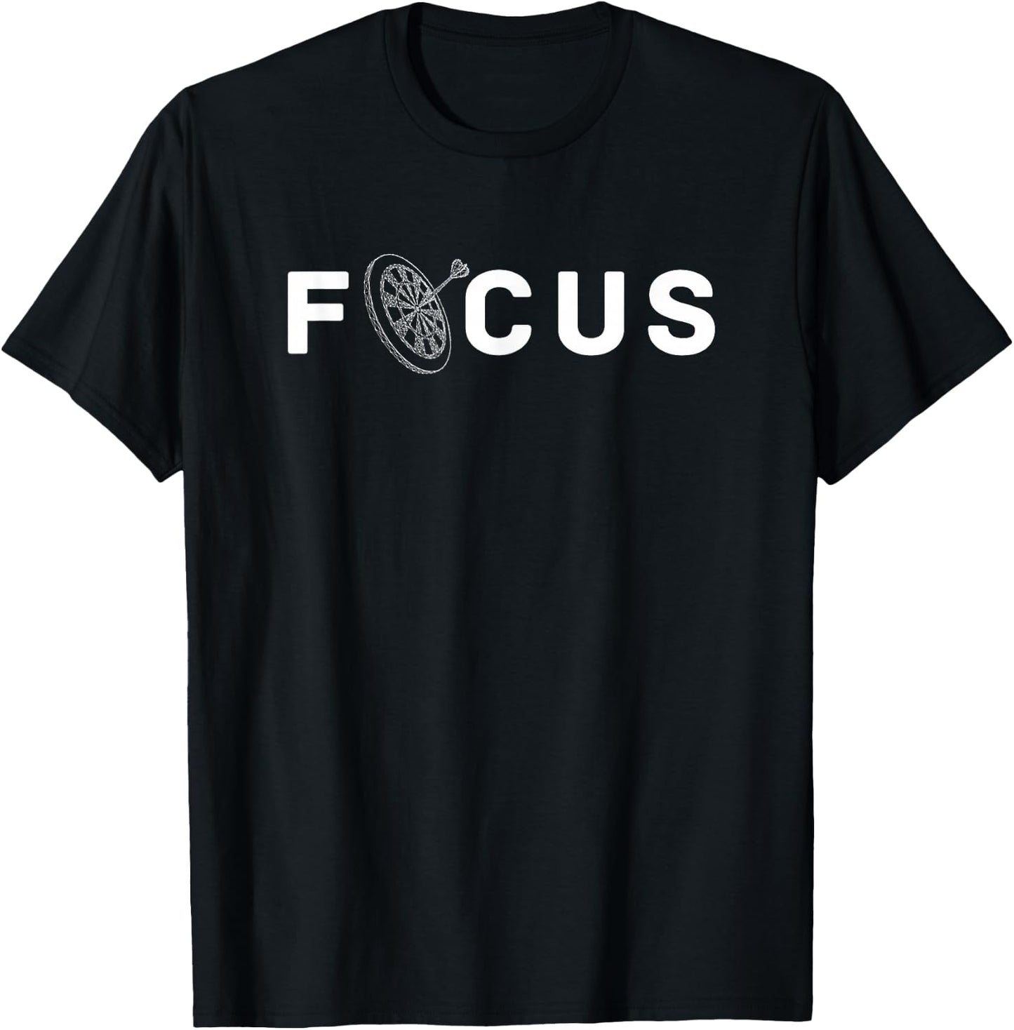 Funny Darts Dartboard Player Pub - Focus T-Shirt - T-Shirt | Black