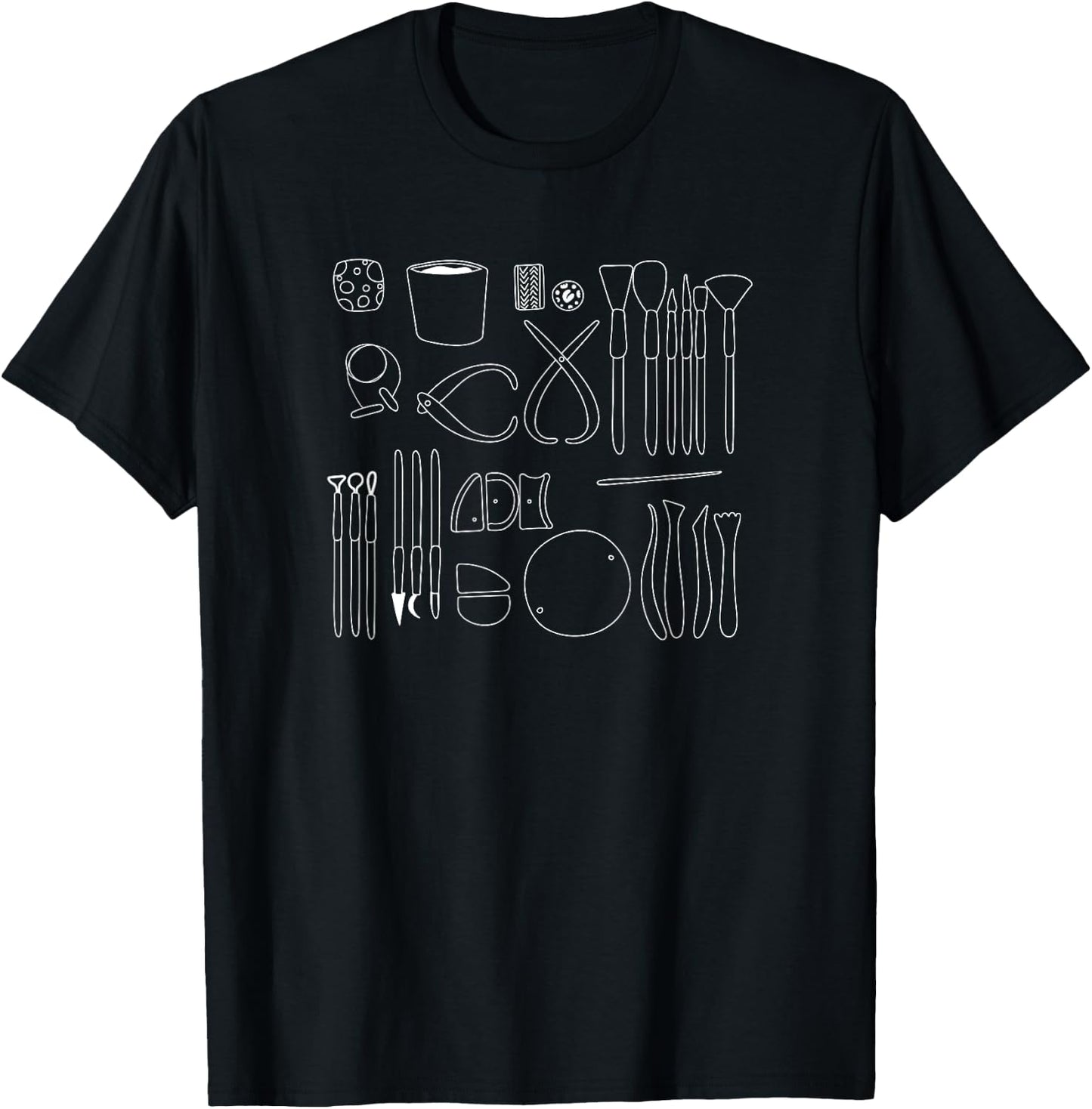 Pottery Tools Shirt for Ceramics Artist Gifts Clay T-Shirt - T-Shirt | Black