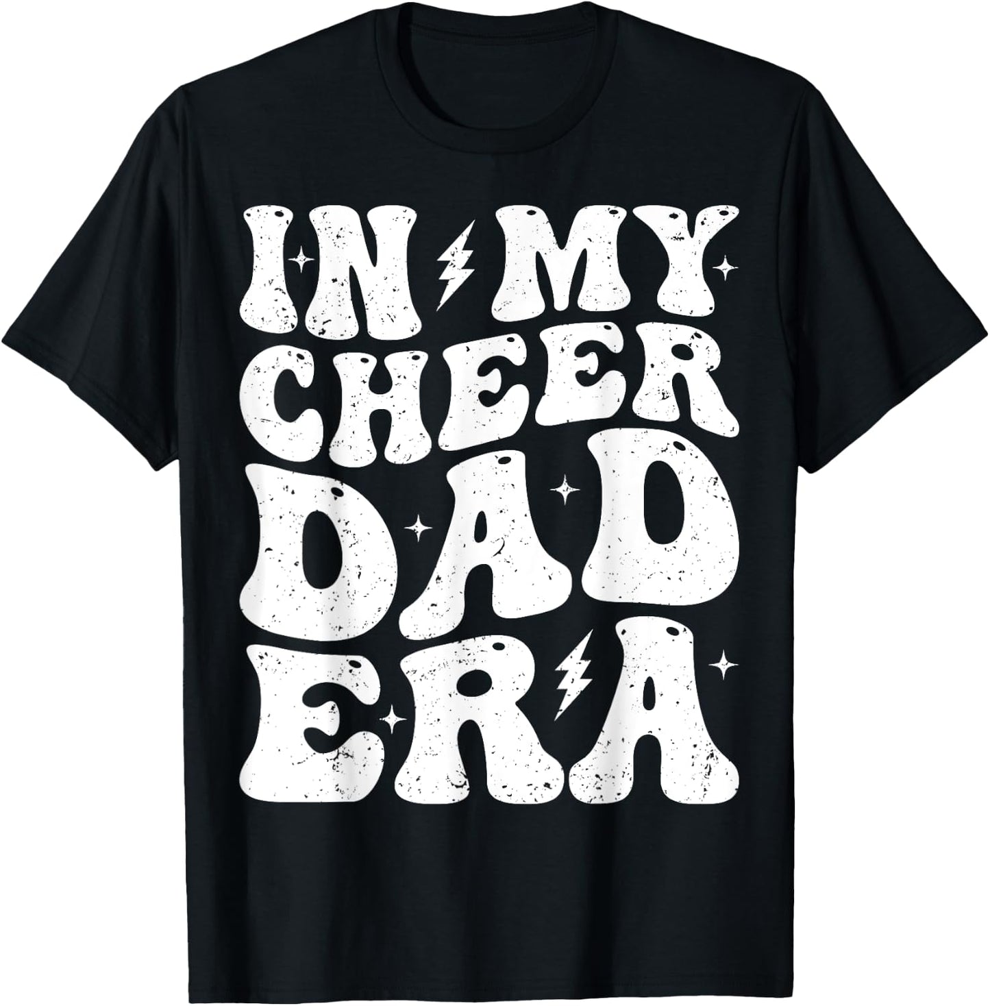 In My Cheer Dad Era Cheerleading Cheerleader Dad T-Shirt - T-Shirt | Black