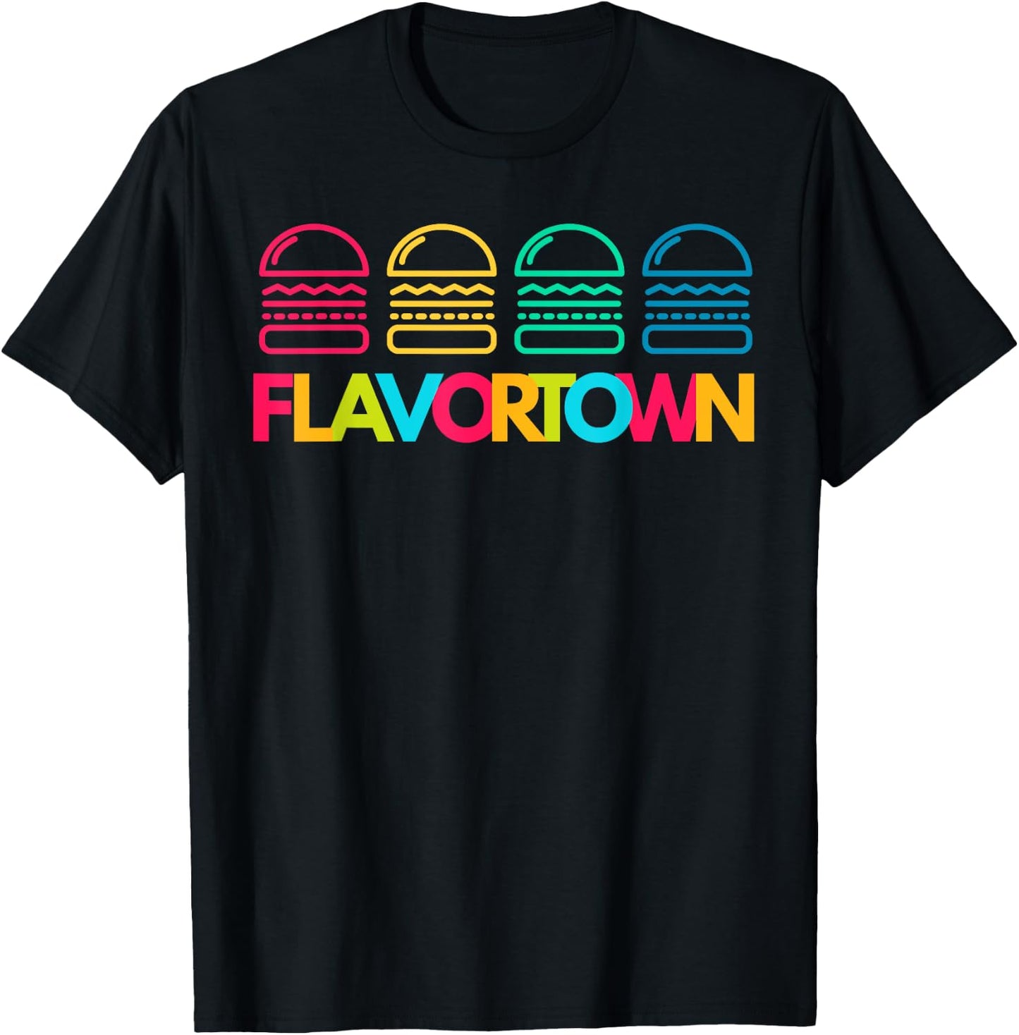Flavortown Food Culture T-Shirt - T-Shirt | Black