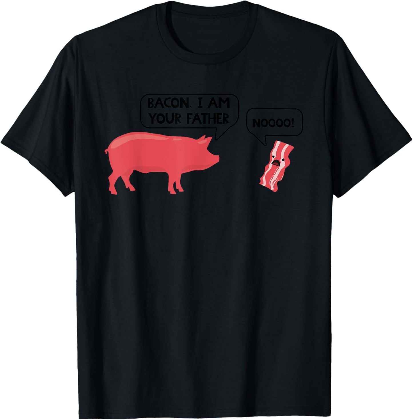 Funny Bacon I Am Your Father Gift Kids Meat Lovers T-Shirt - T-Shirt | Black