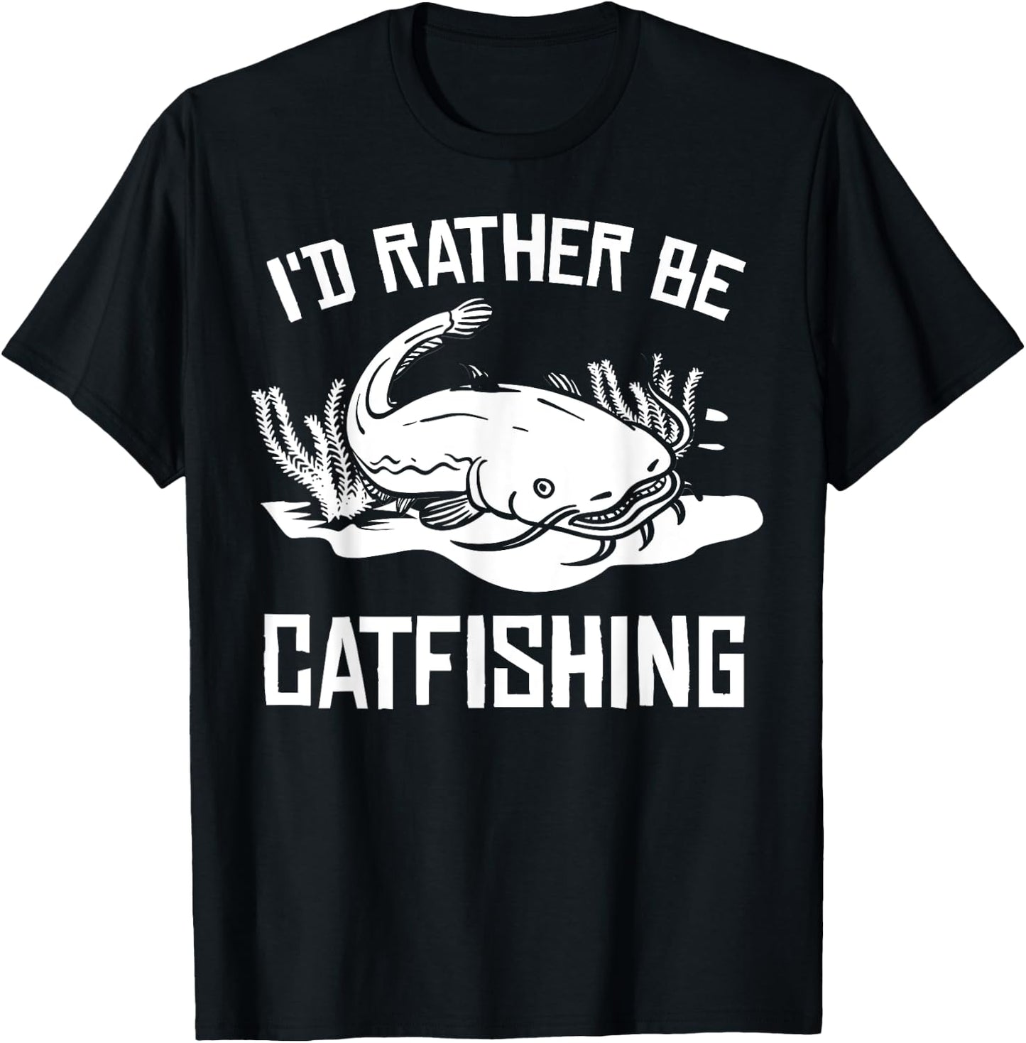 Catfish Fishing Flathead Catfishing Catfisher T-Shirt - T-Shirt | Black