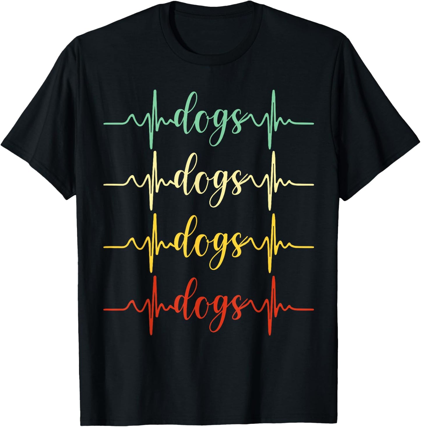 Vintage Dog Shirt Trendy Cute Dog Paw Puppy Dog Love Apparel Women Kids T-Shirt - T-Shirt | Black