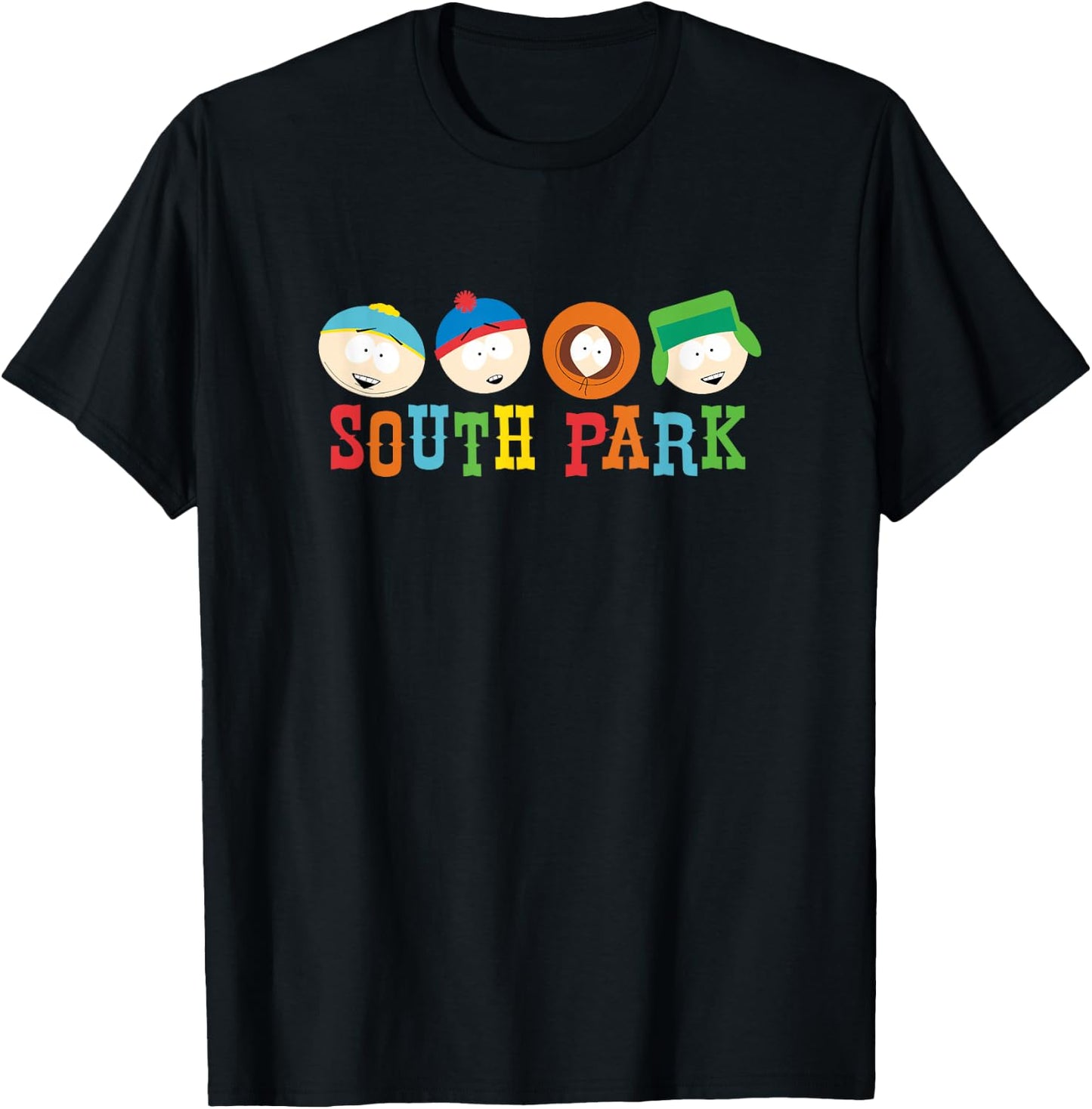 South Park Heads T-Shirt - T-Shirt | Black