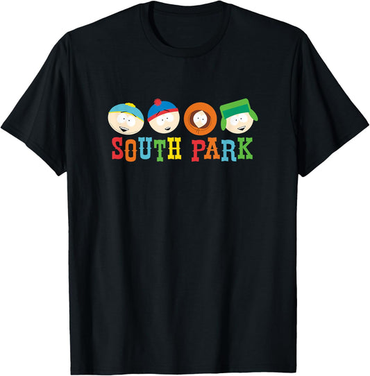 South Park Heads T-Shirt - T-Shirt | Black