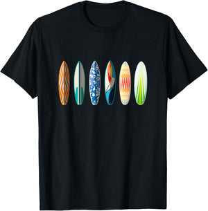 Surfboard Surfing T-Shirt - T-Shirt | Black