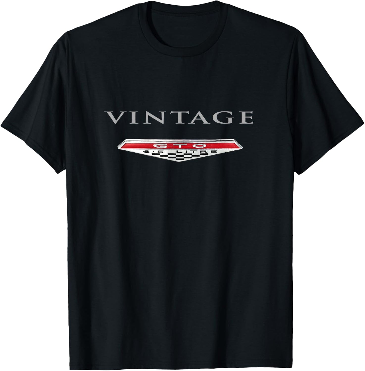 Vintage CAR Emblem, 1960s GTO Muscle CAR Badge, Old Cars Guy T-Shirt - T-Shirt | Black