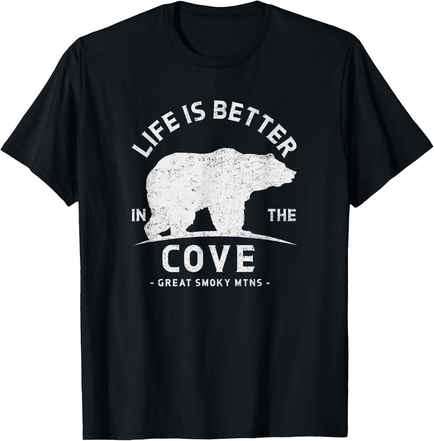 Life is Better in Cades Cove Great Smoky Mountains T-Shirt - T-Shirt | Black