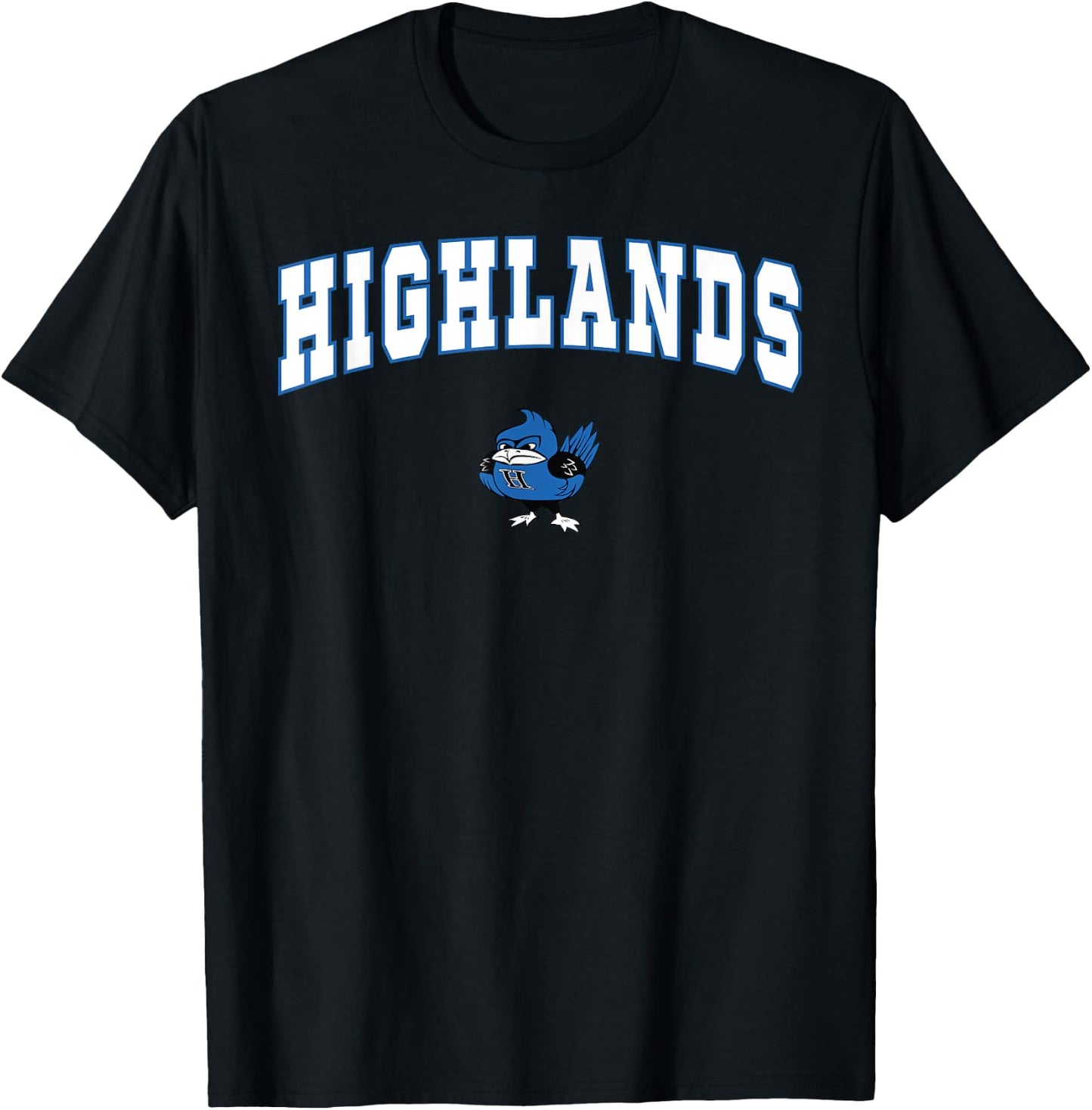 Highlands High School Bluebirds T-Shirt - T-Shirt | Black