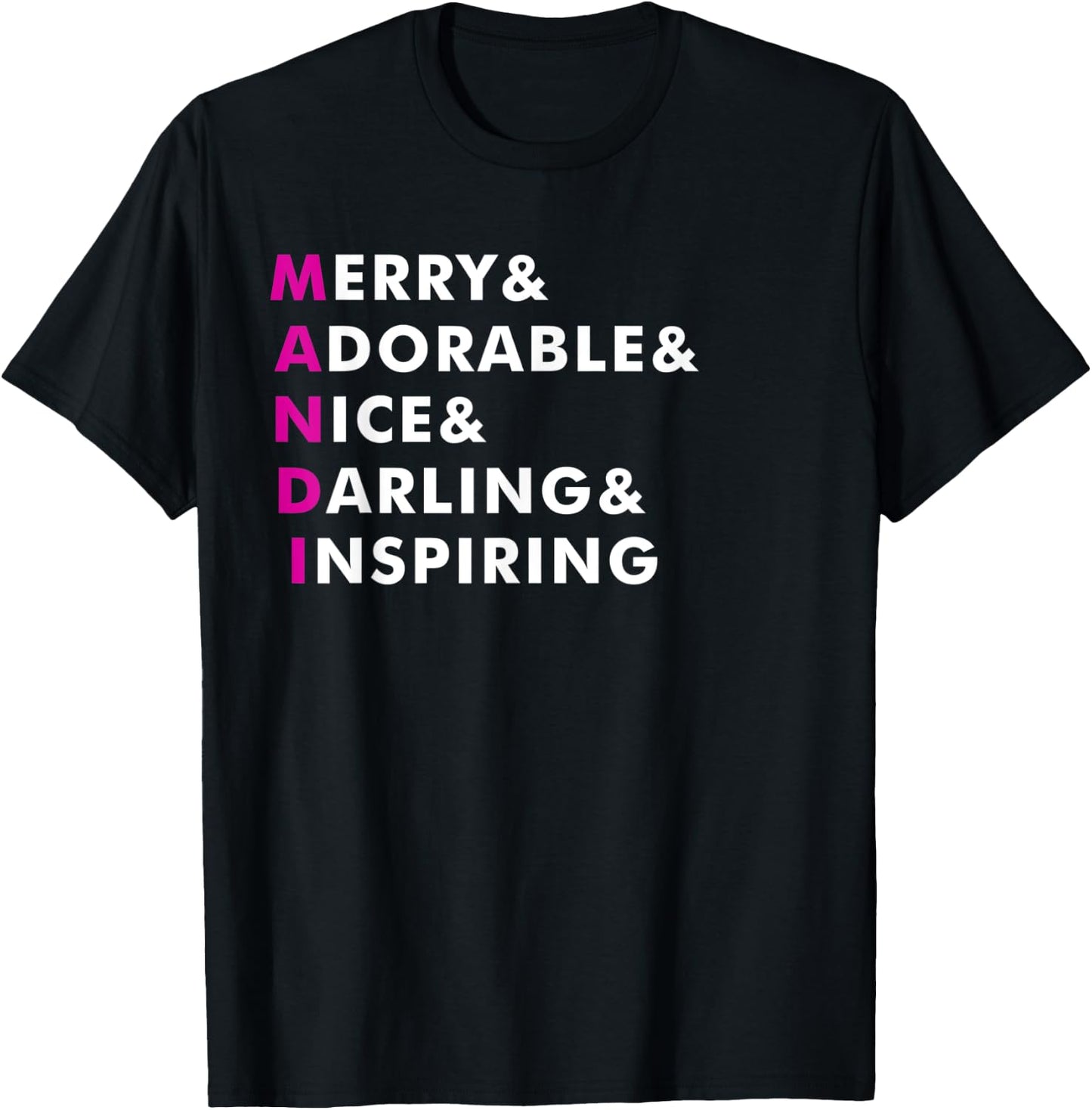 Mandi Name Shirt Personalized Gift T-Shirt - T-Shirt | Black