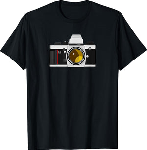 35mm SLR Film Vintage Analog Camera T-Shirt - T-Shirt | Black