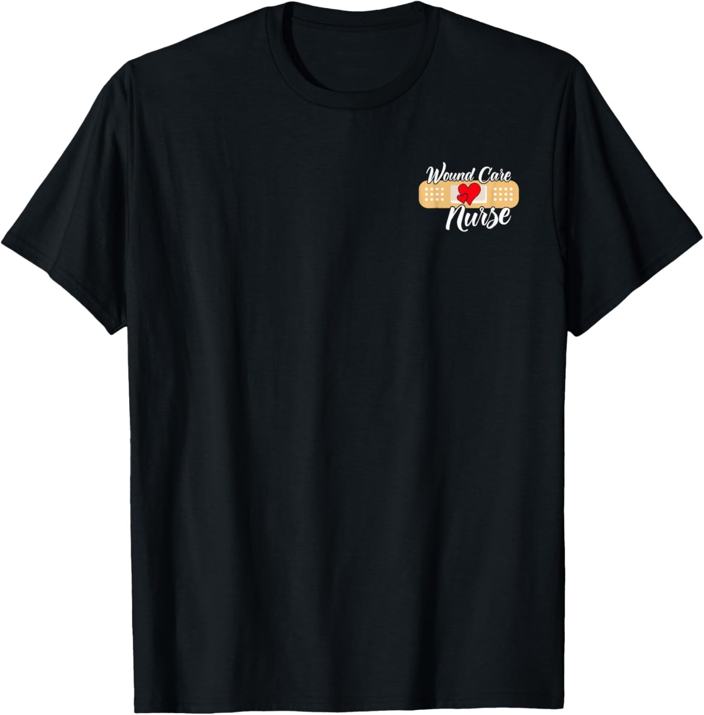 Cute Wound Care Nurse Heart T-Shirt - T-Shirt | Black