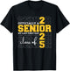 Officially A Senior 2025 My Last First Day Class of 2025 T-Shirt - T-Shirt | Black