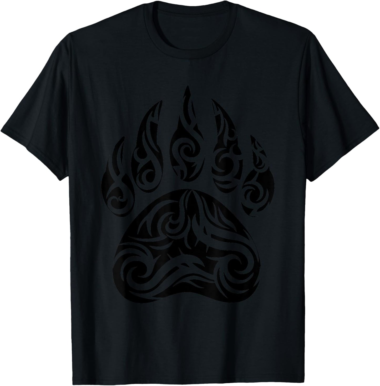 Native American Bear Paw Funny Spirit Animal Gift Men Women T-Shirt - T-Shirt | Black