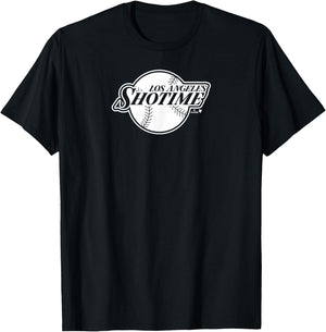 Shohei Ohtani -Shotime - Los Angeles Baseball T-Shirt - T-Shirt | Black