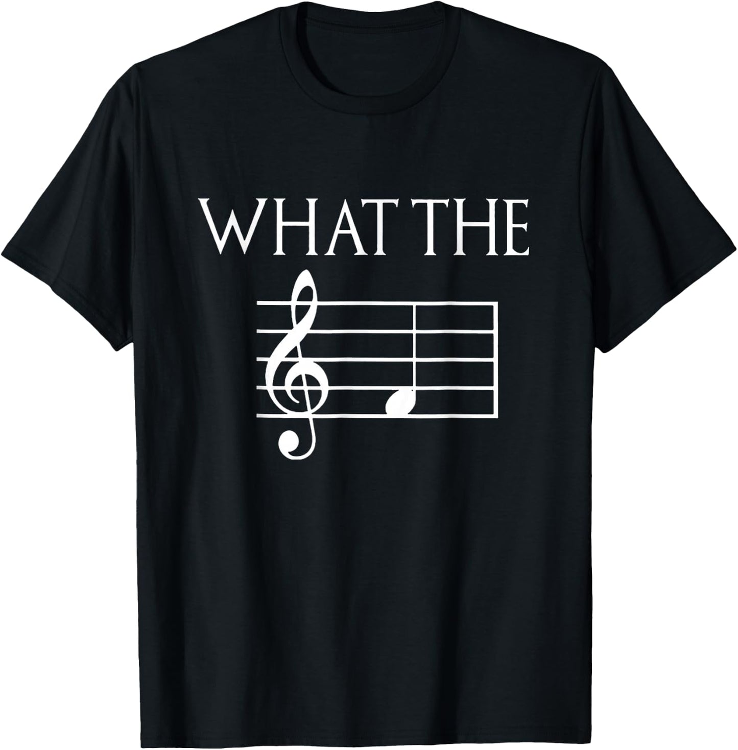 What The F Musical Note T-Shirt - T-Shirt | Black