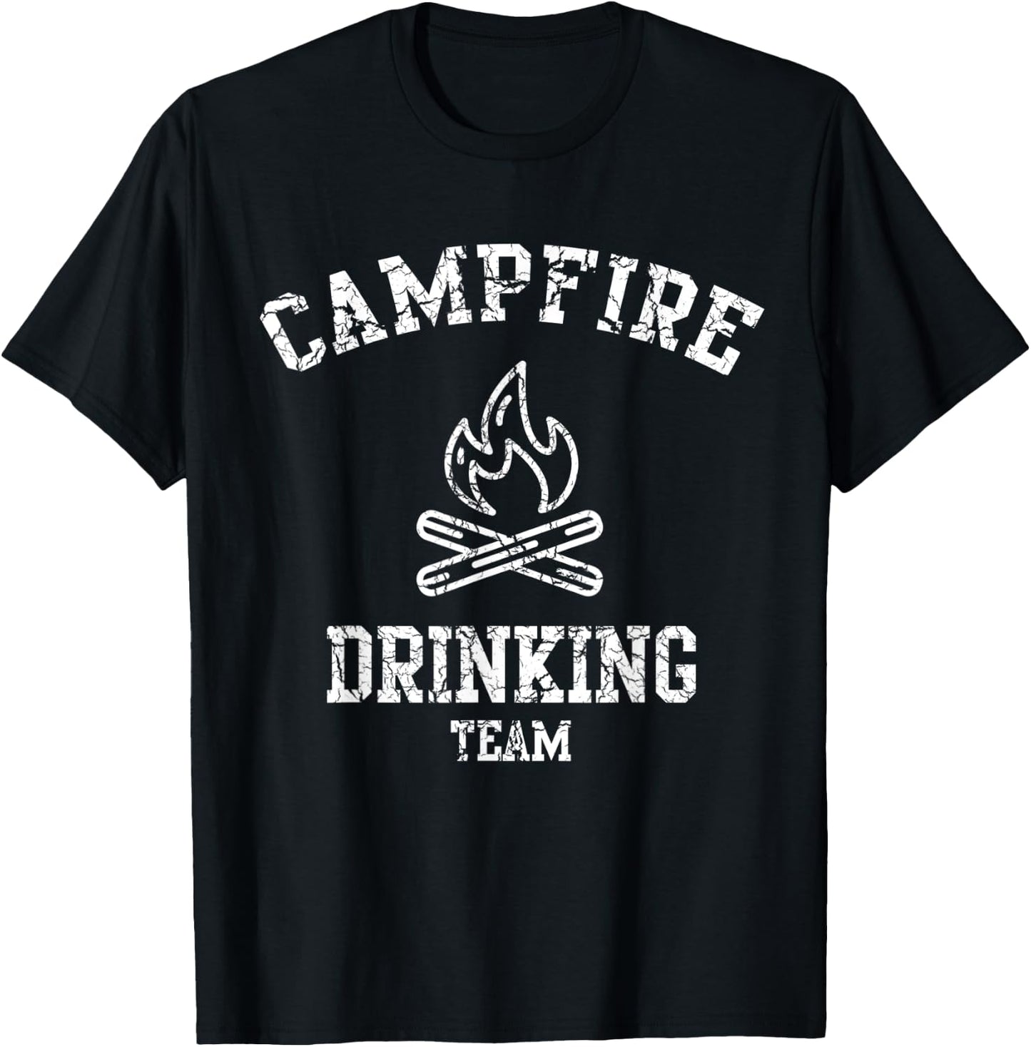 Campfire Drinking Team T-Shirt - T-Shirt | Black