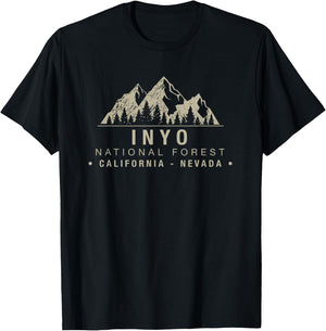 Inyo National Forest California Nevada T-Shirt - T-Shirt | Black