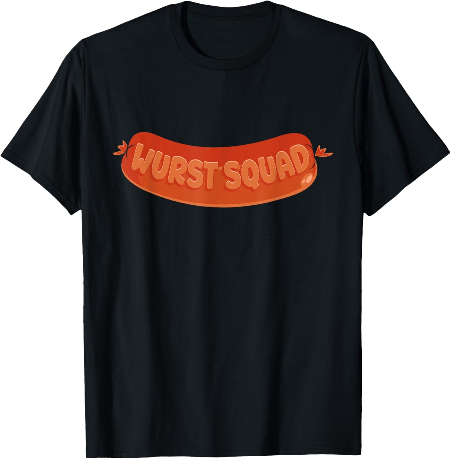 Bratwurst Sausage German Sausage Wurst Squad T-Shirt - T-Shirt | Black