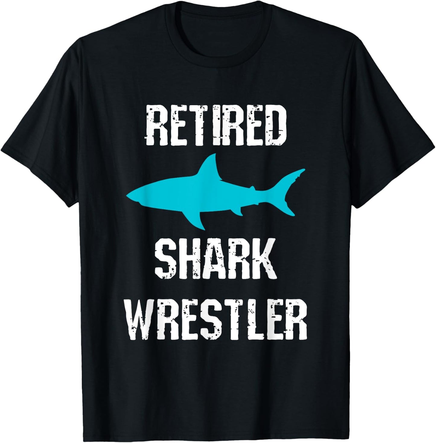 Funny Amputee Leg Arm Amputation Retired Shark Wrestler Joke T-Shirt - T-Shirt | Black