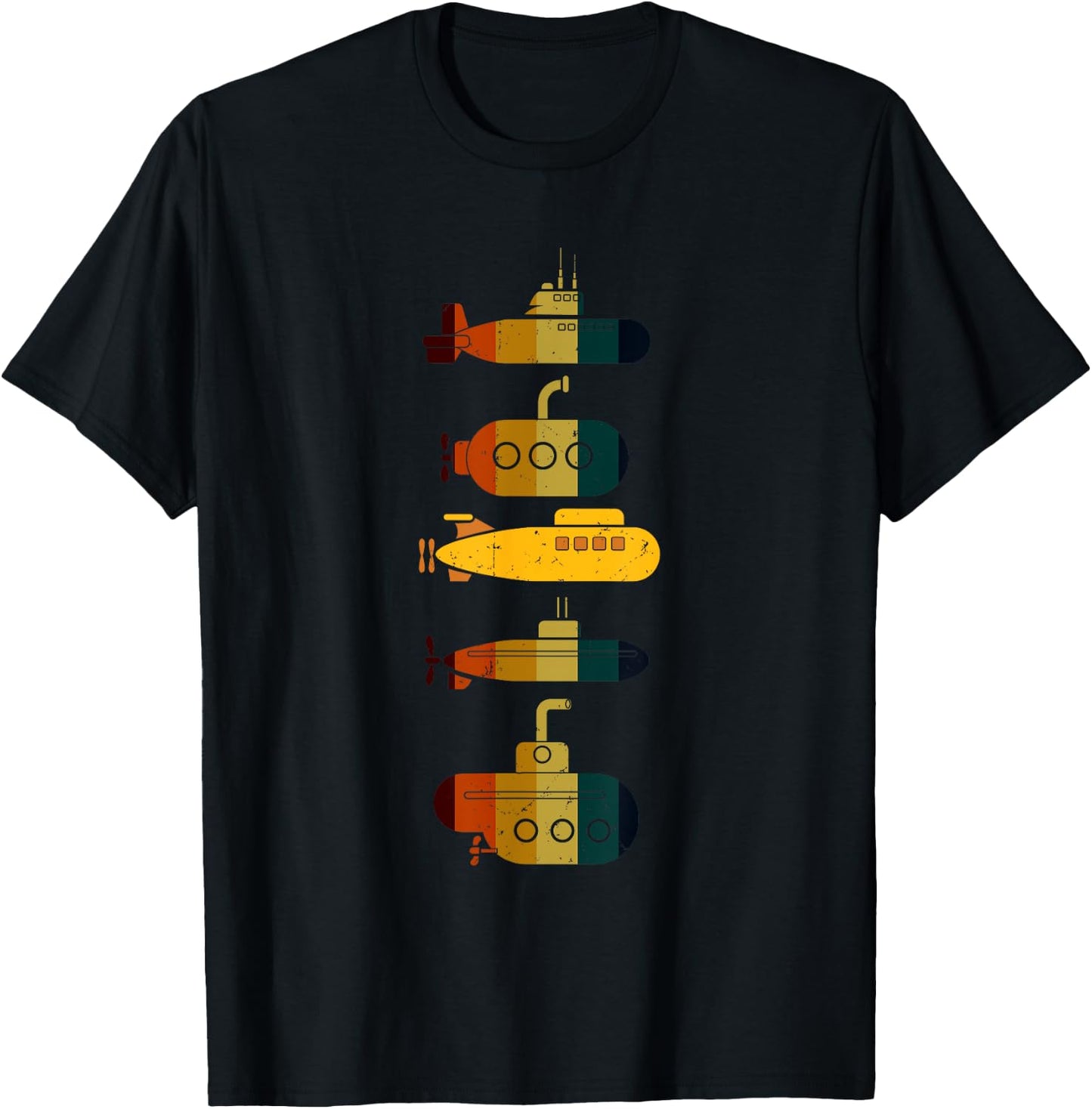 Submarine Game Yellow Submarines Submarine Nautiluss T-Shirt - T-Shirt | Black