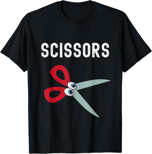 Rock Paper Scissors - Halloween Matching Group Costume T-Shirt - T-Shirt | Black