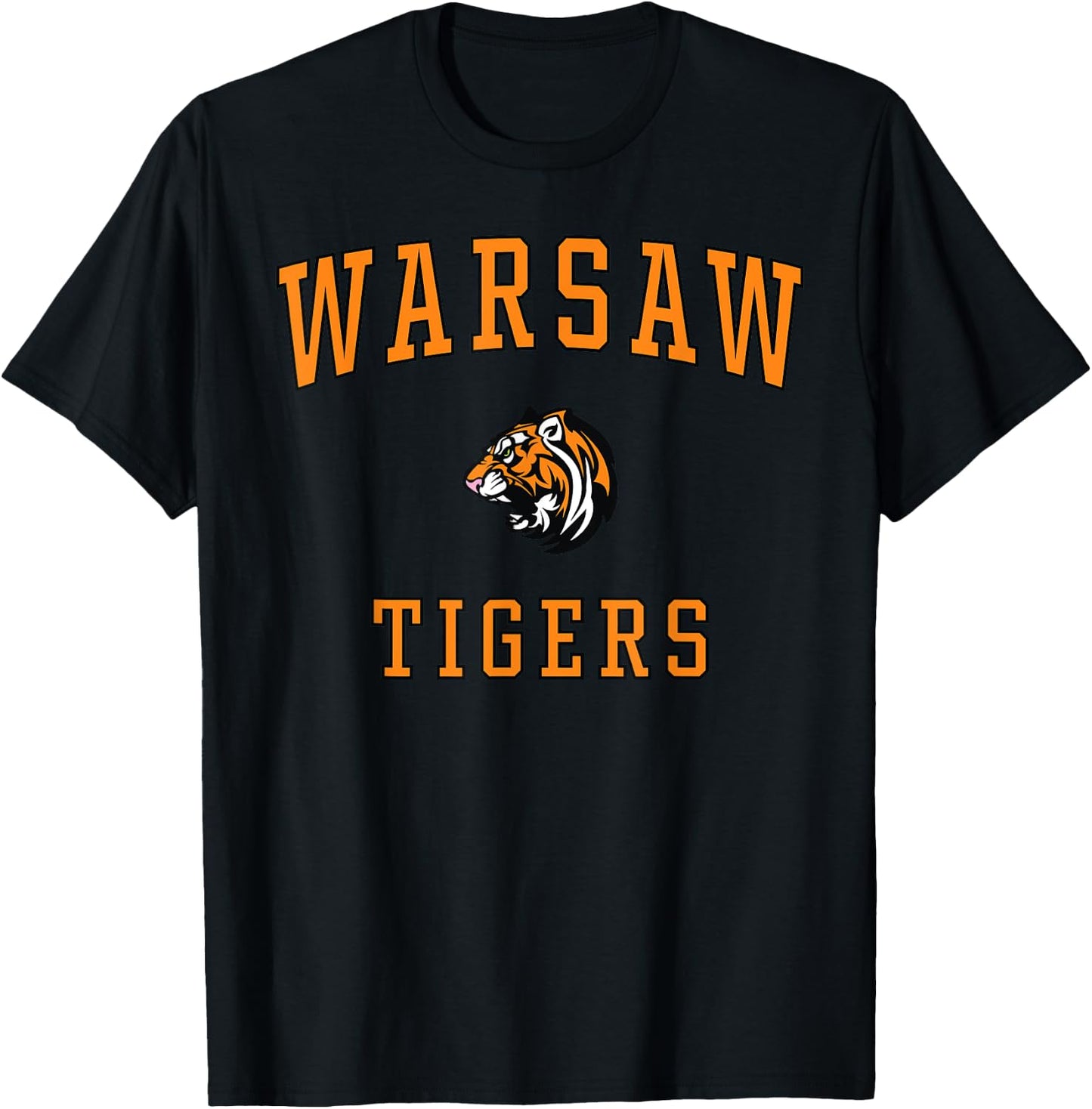 Warsaw High School Tigers T-Shirt - T-Shirt | Black