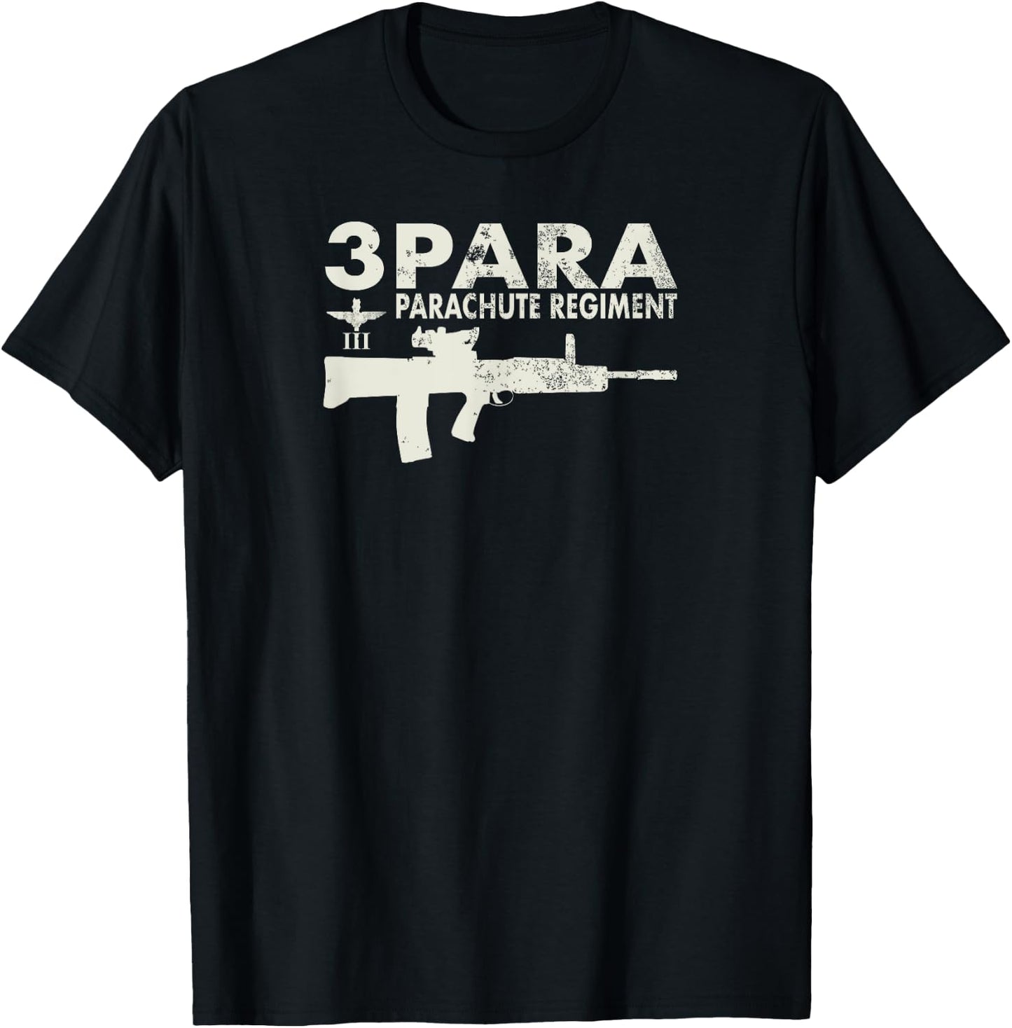 3 Para - Parachute Regiment (distressed) T-Shirt - T-Shirt | Black