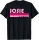 Funny Christmas Women Girl Mother Mom Custom Gifts JOSIE Name Personalized Retro Vintage 80s 90s Birthday T-Shirt - T-Shirt | Black