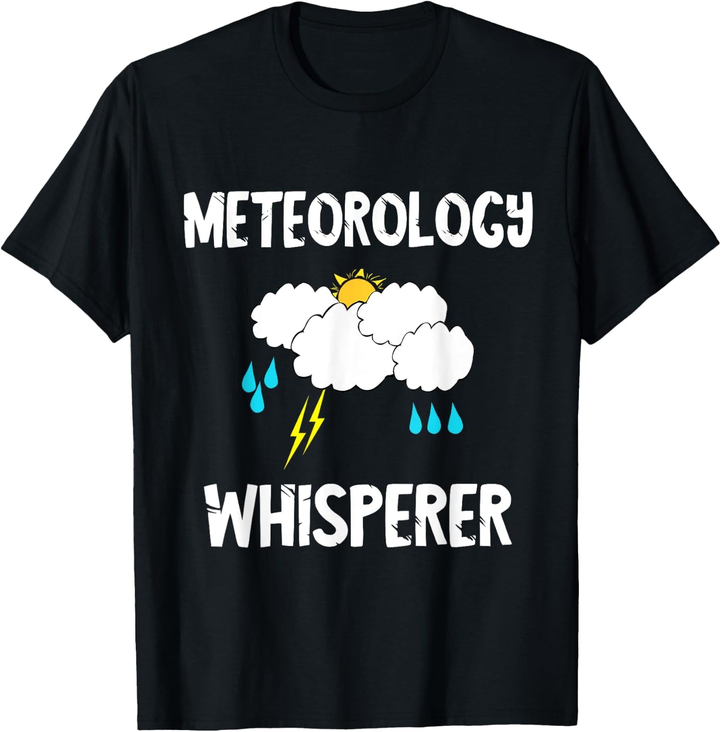 Meteorology Whisperer Meteorologist Forecaster T-Shirt - T-Shirt | Black