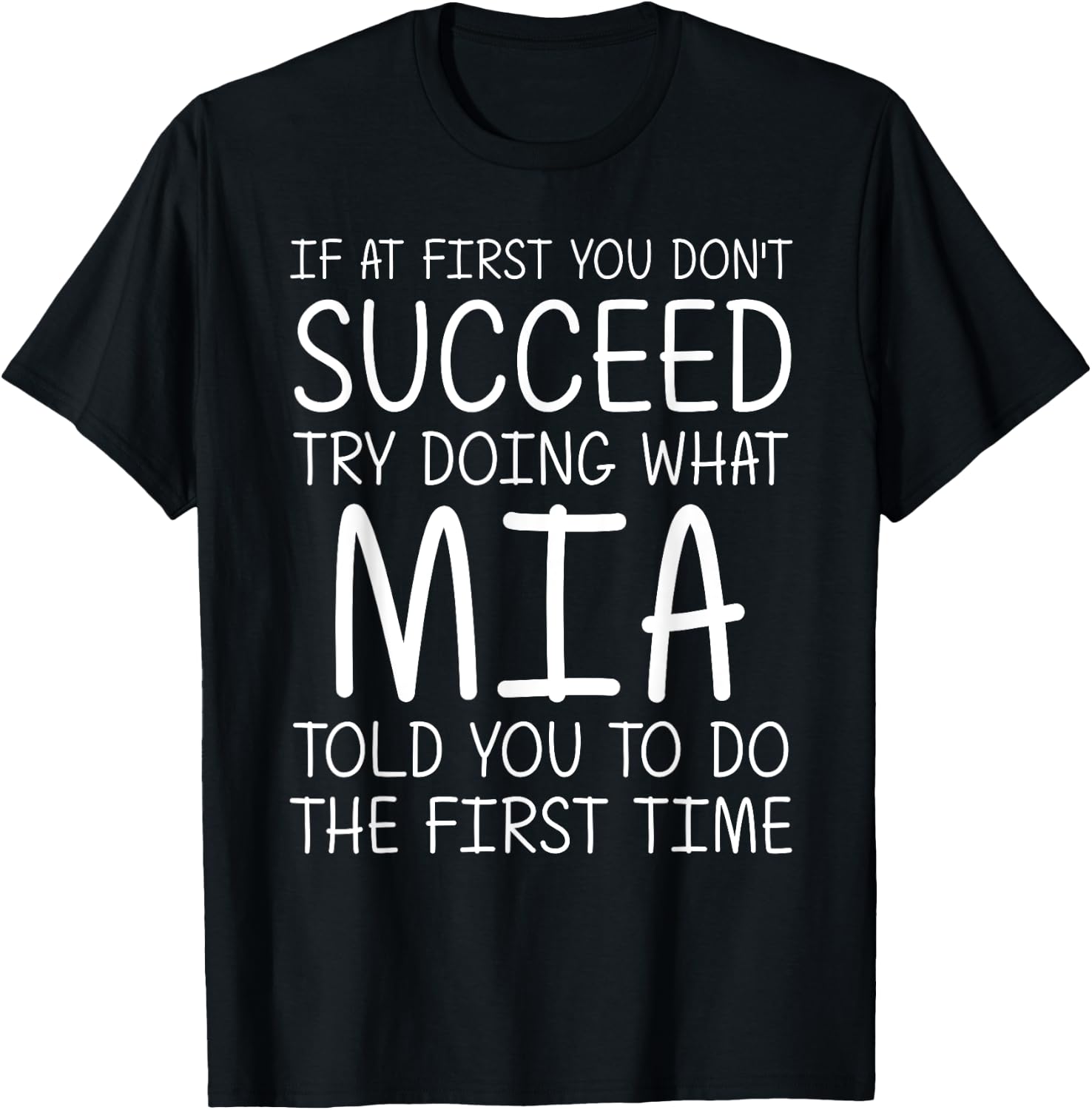 MIA Gift Name Personalized Birthday Funny Christmas Joke T-Shirt - T-Shirt | Black