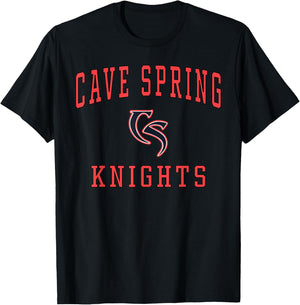 Cave Spring High School Knights T-Shirt - T-Shirt | Black