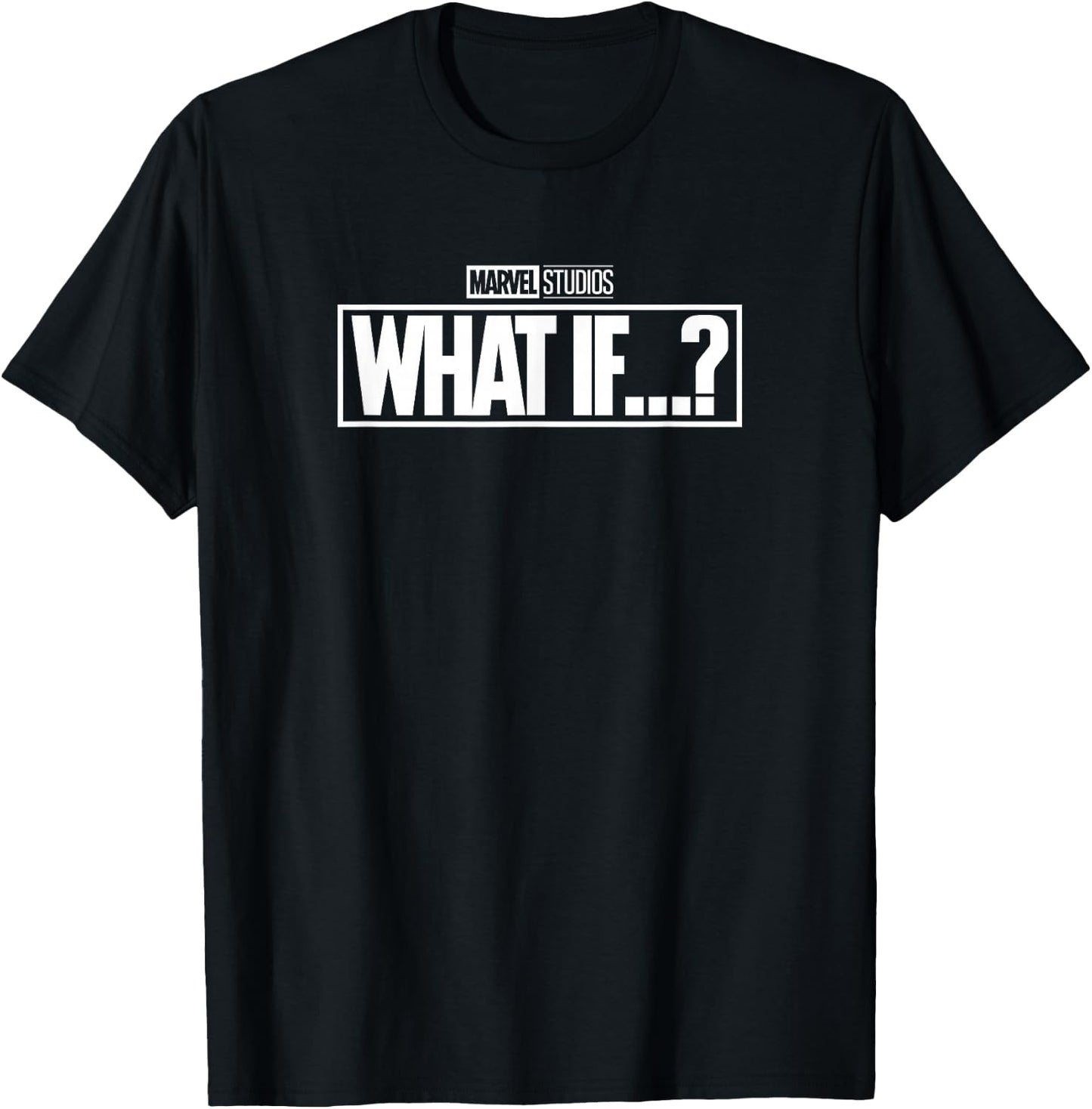 Marvel What If...? White Logo T-Shirt - T-Shirt | Black