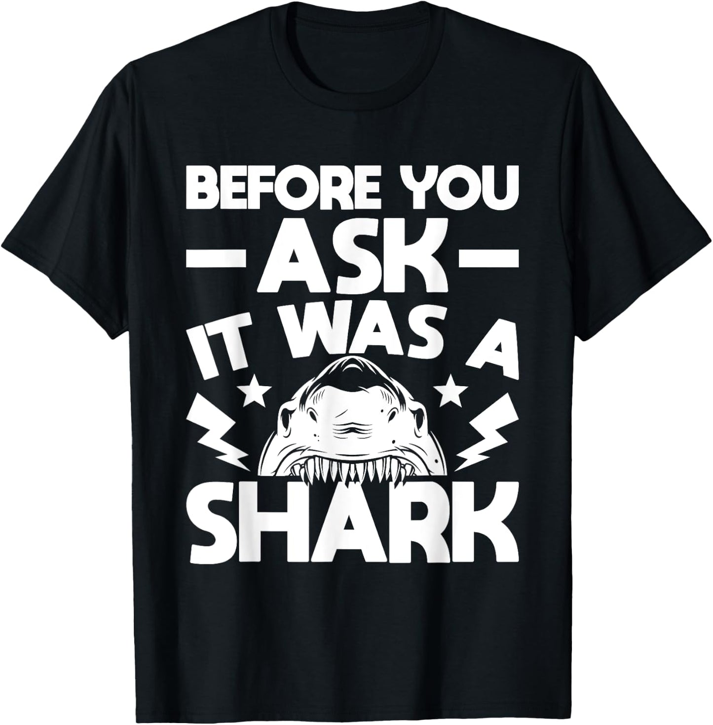 It Was A Shark - Handicap Wheelchair Amputee T-Shirt - T-Shirt | Black