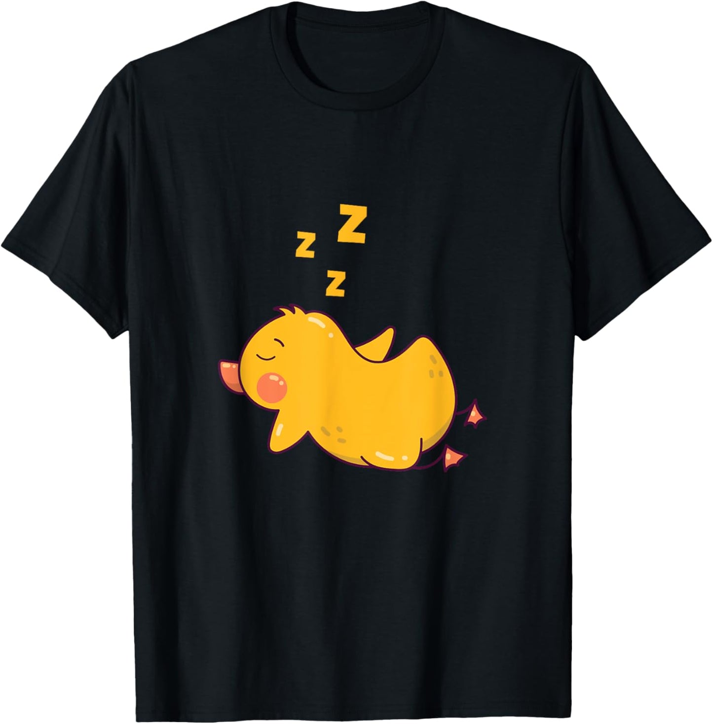 Sleeping Duck Rubber Duckling Nap Sleep Pajamas Party T-Shirt - T-Shirt | Black