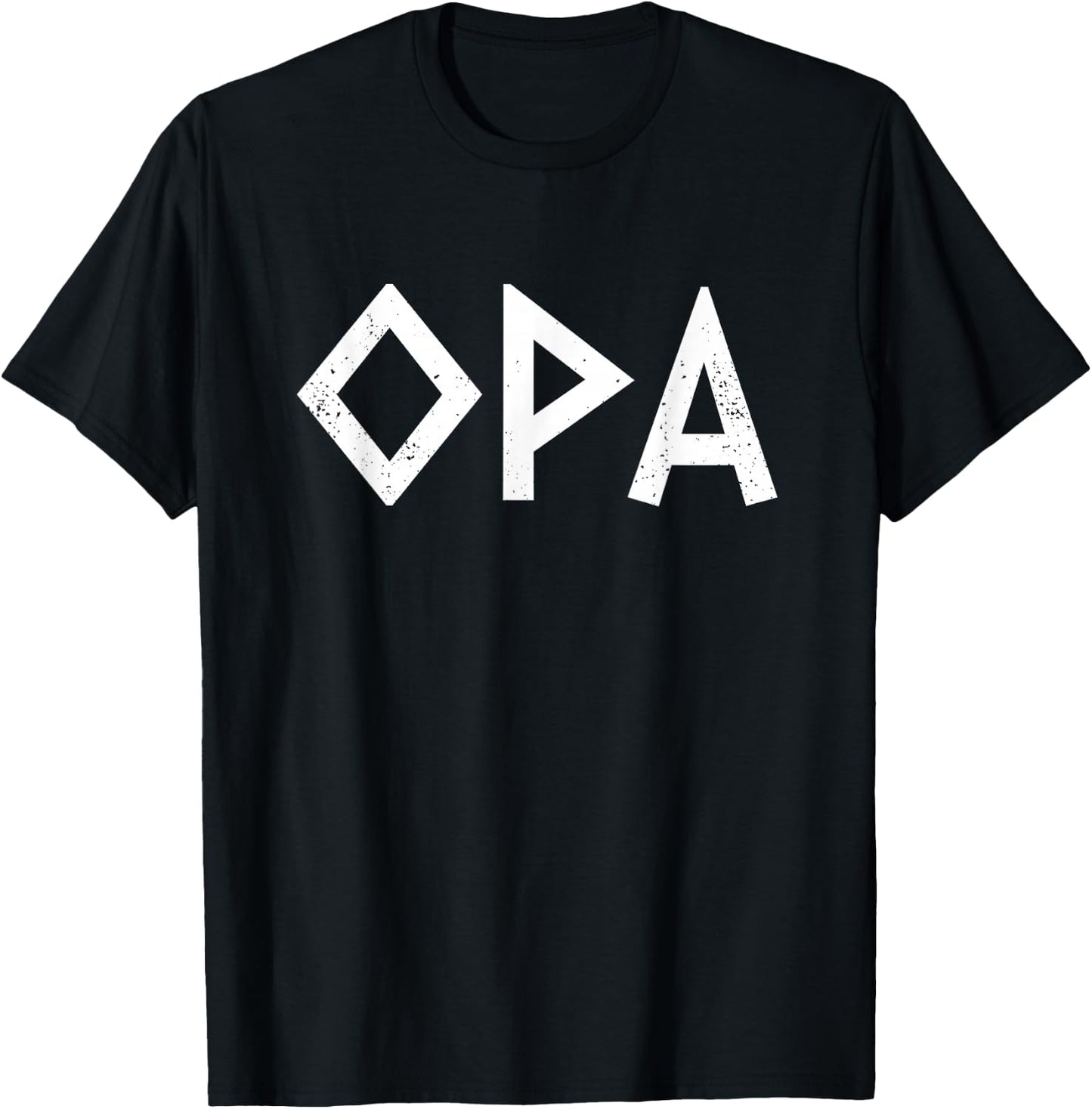 Opa Ancient Greek Pride Greek Flag Funny Greek Party Greece T-Shirt - T-Shirt | Black