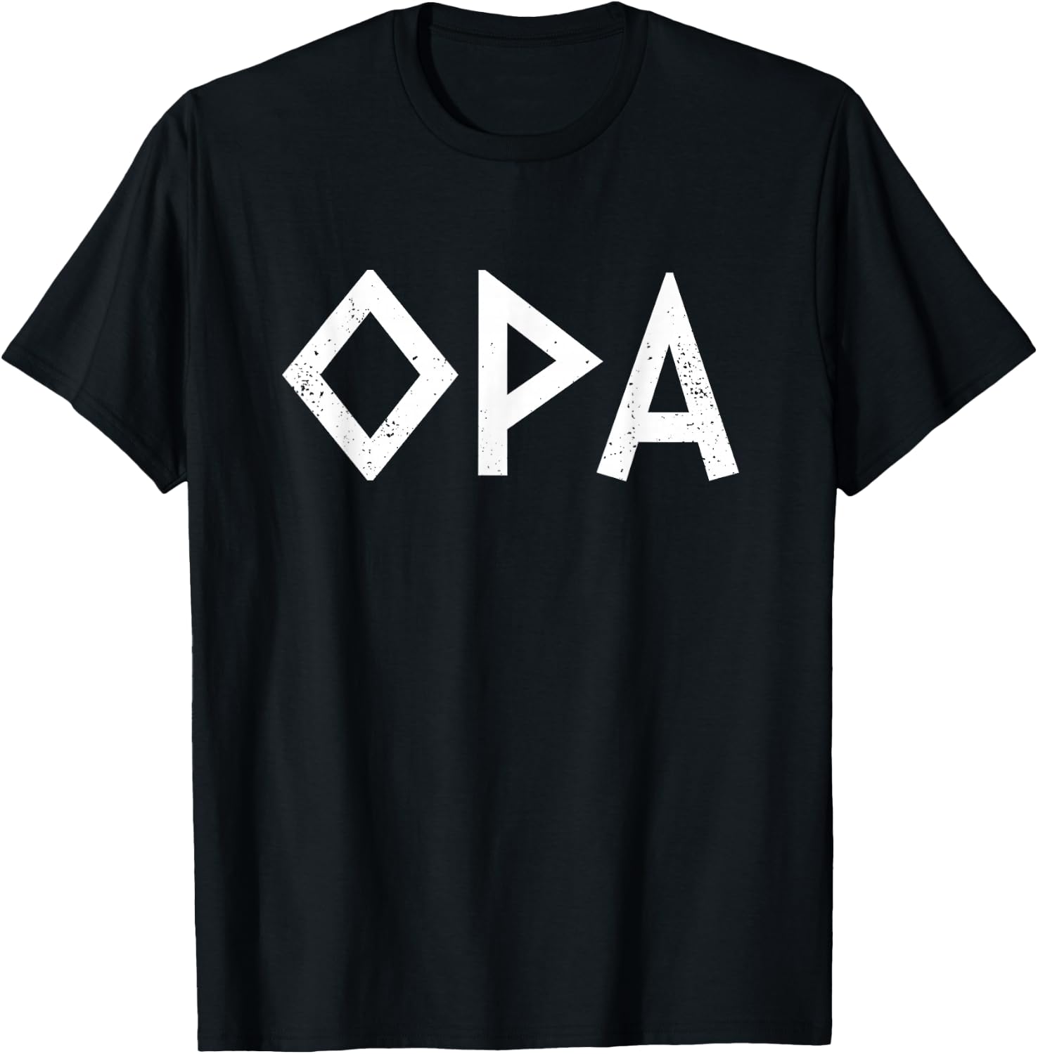 Opa Ancient Greek Pride Greek Flag Funny Greek Party Greece T-Shirt - T-Shirt | Black