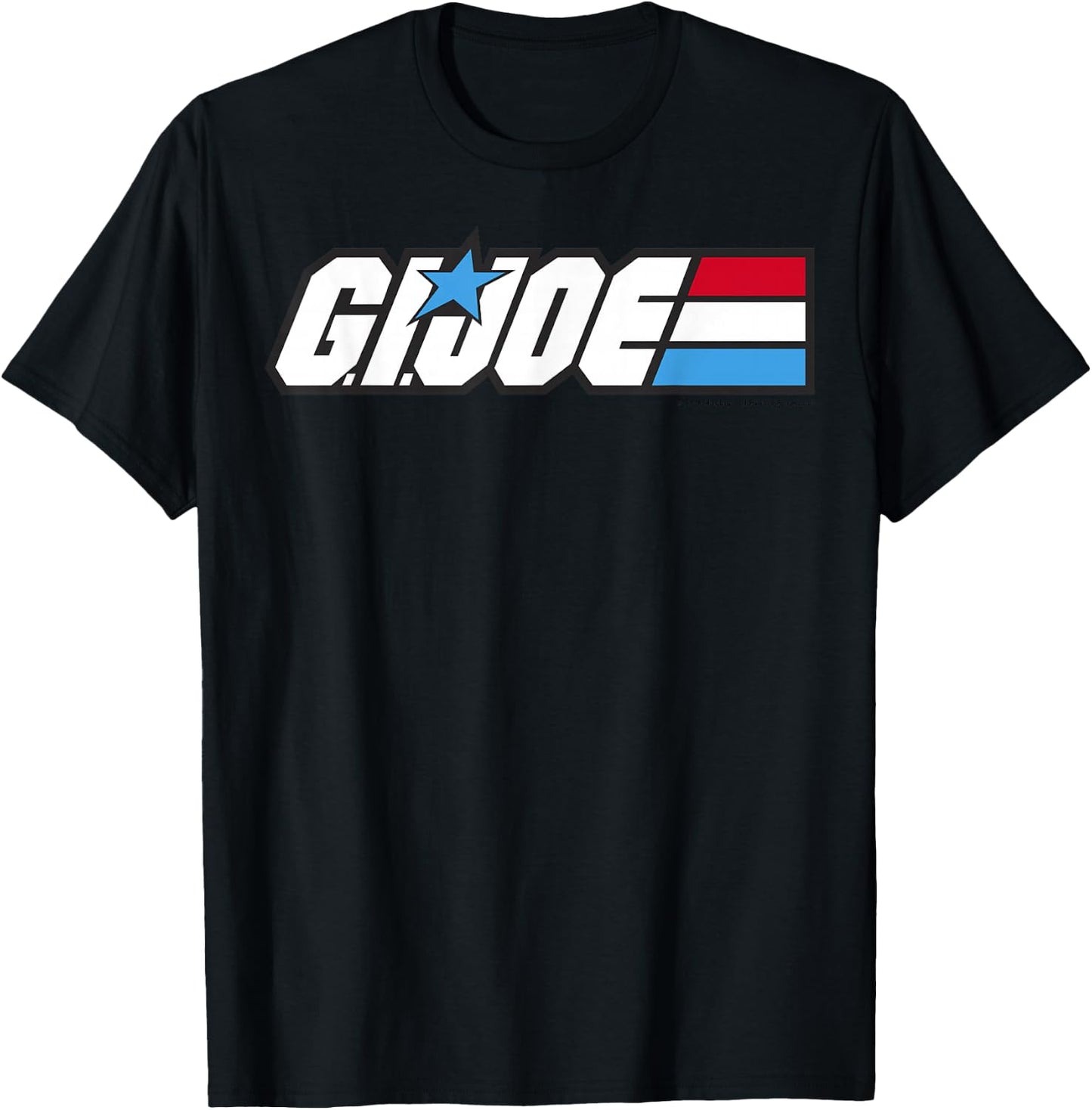 G.I. Joe American Hero Red White & Blue Simple Logo T-Shirt - T-Shirt | Black